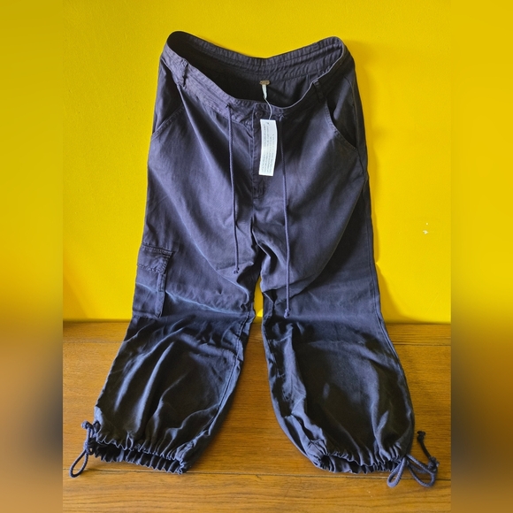 Young Fabulous & Broke Pants - Young Fabulous & Broke (YFB)Women's Size M Blue CargoParachute Pants NEW